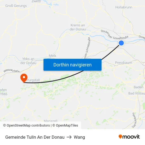 Gemeinde Tulln An Der Donau to Wang map