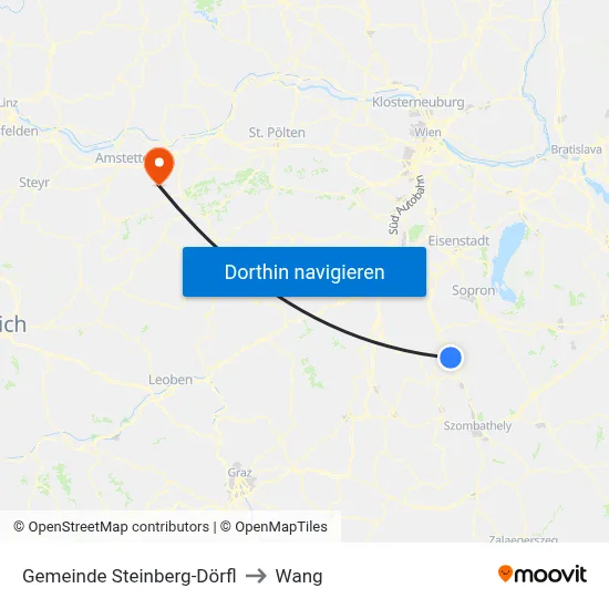Gemeinde Steinberg-Dörfl to Wang map