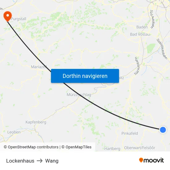 Lockenhaus to Wang map