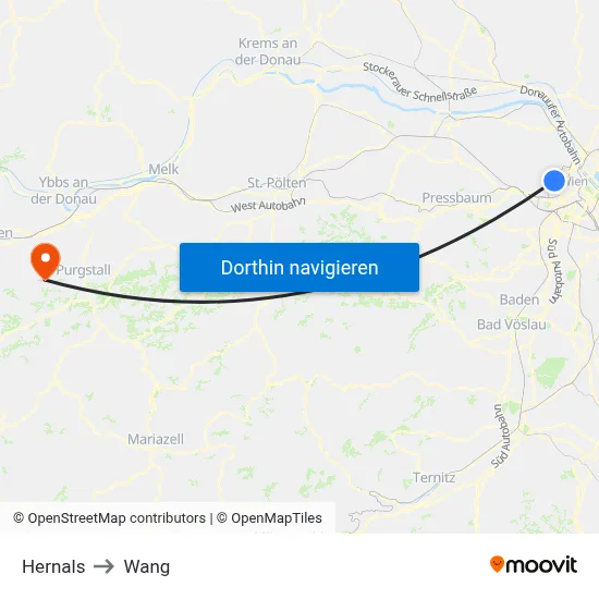 Hernals to Wang map