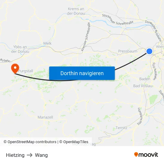 Hietzing to Wang map