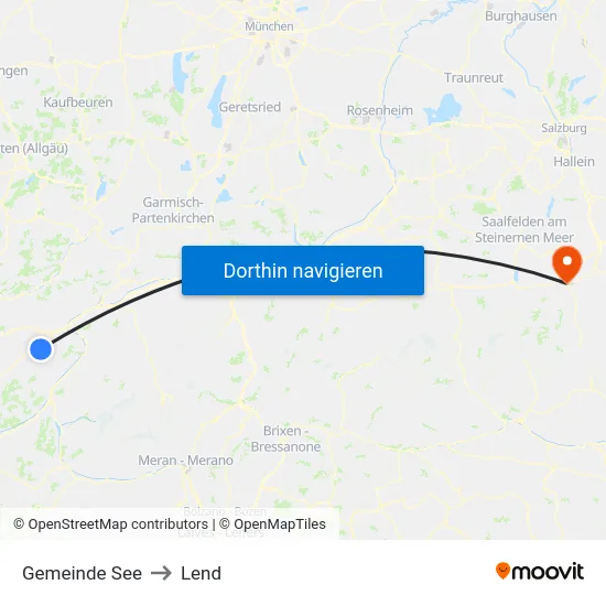 Gemeinde See to Lend map
