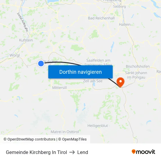 Gemeinde Kirchberg In Tirol to Lend map