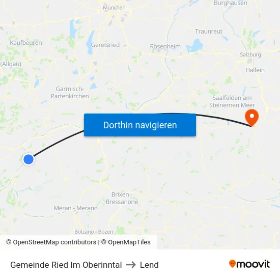 Gemeinde Ried Im Oberinntal to Lend map