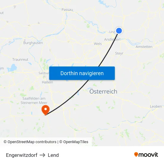 Engerwitzdorf to Lend map