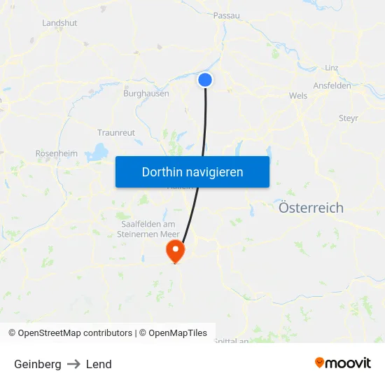 Geinberg to Lend map