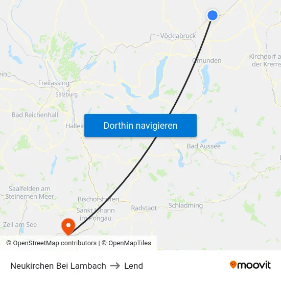 Neukirchen Bei Lambach to Lend map