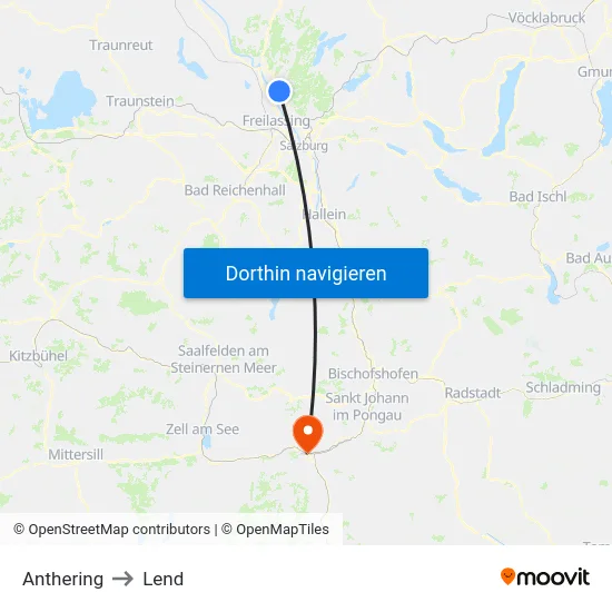 Anthering to Lend map