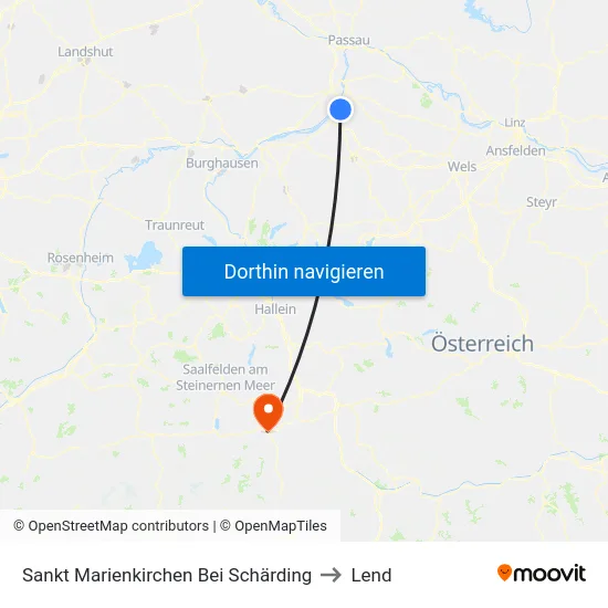 Sankt Marienkirchen Bei Schärding to Lend map