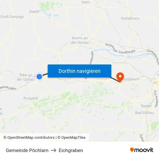 Gemeinde Pöchlarn to Eichgraben map