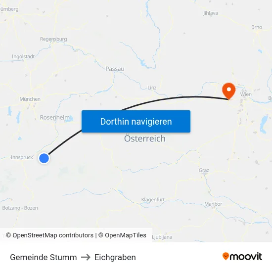 Gemeinde Stumm to Eichgraben map