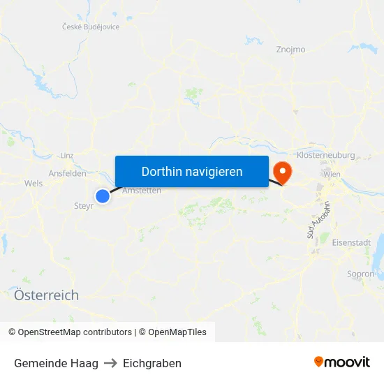 Gemeinde Haag to Eichgraben map