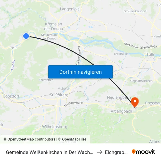 Gemeinde Weißenkirchen In Der Wachau to Eichgraben map