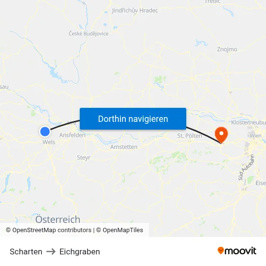 Scharten to Eichgraben map