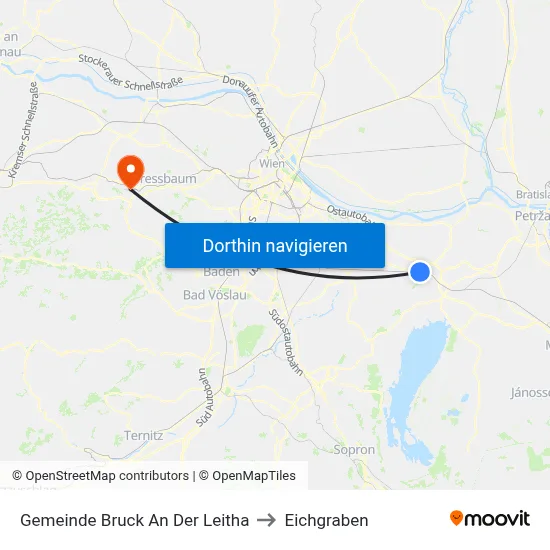 Gemeinde Bruck An Der Leitha to Eichgraben map