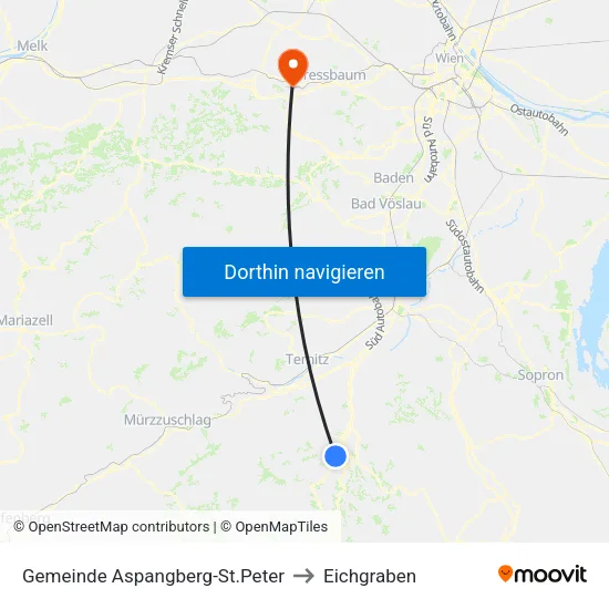 Gemeinde Aspangberg-St.Peter to Eichgraben map