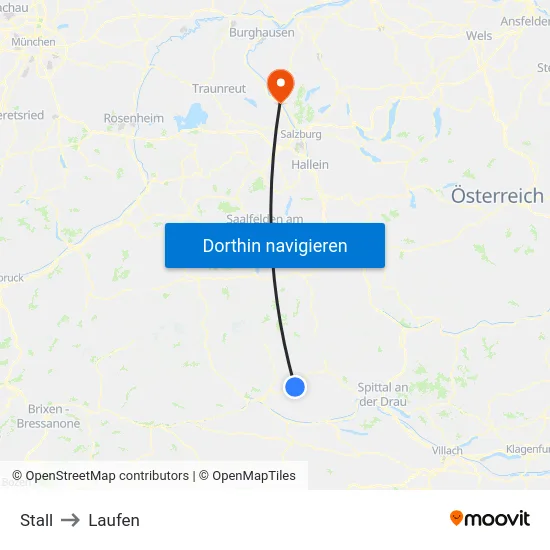 Stall to Laufen map