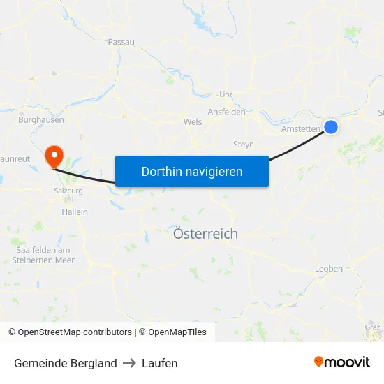 Gemeinde Bergland to Laufen map