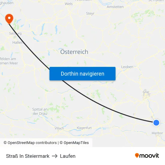 Straß In Steiermark to Laufen map