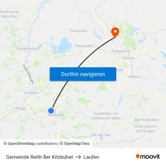 Gemeinde Reith Bei Kitzbühel to Laufen map