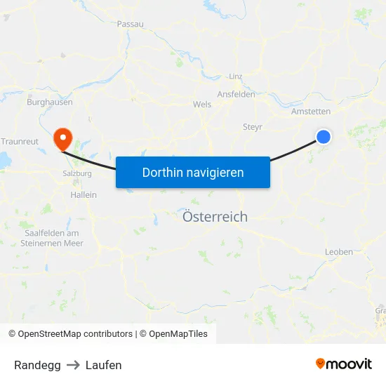 Randegg to Laufen map