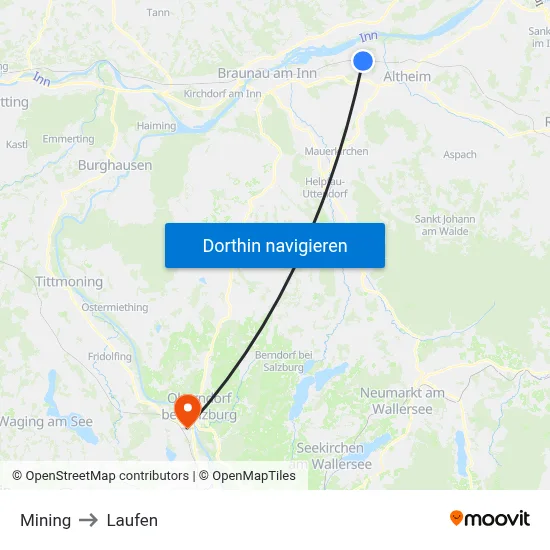 Mining to Laufen map