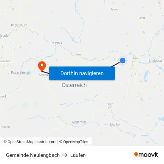 Gemeinde Neulengbach to Laufen map