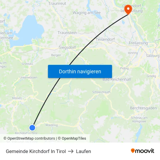 Gemeinde Kirchdorf In Tirol to Laufen map