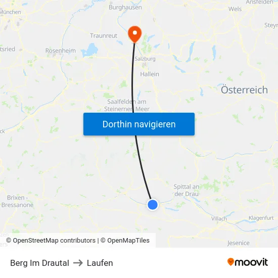Berg Im Drautal to Laufen map