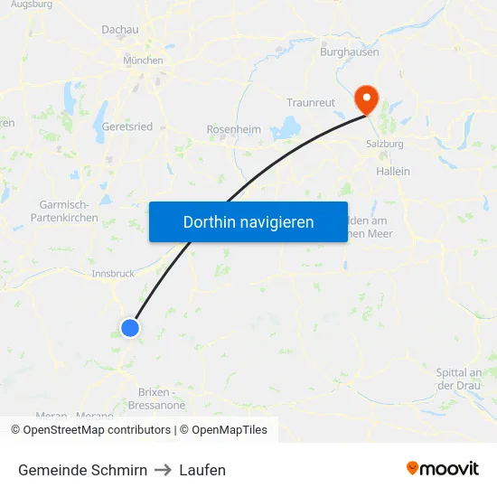 Gemeinde Schmirn to Laufen map