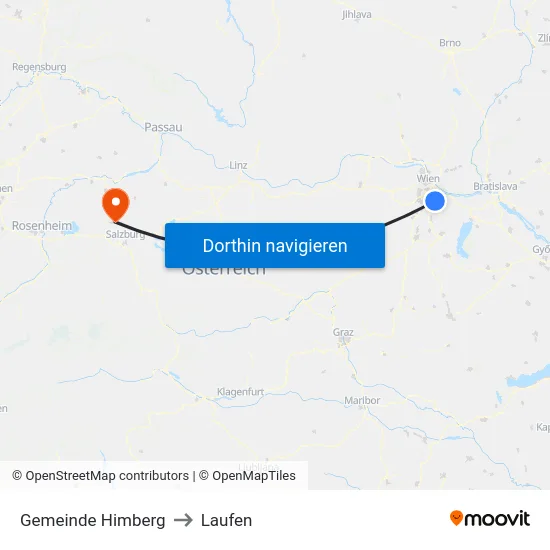 Gemeinde Himberg to Laufen map
