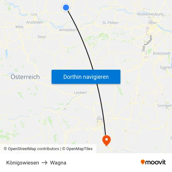 Königswiesen to Wagna map