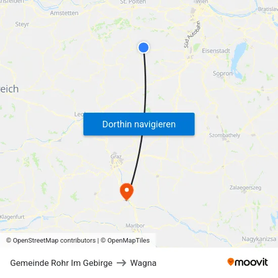 Gemeinde Rohr Im Gebirge to Wagna map