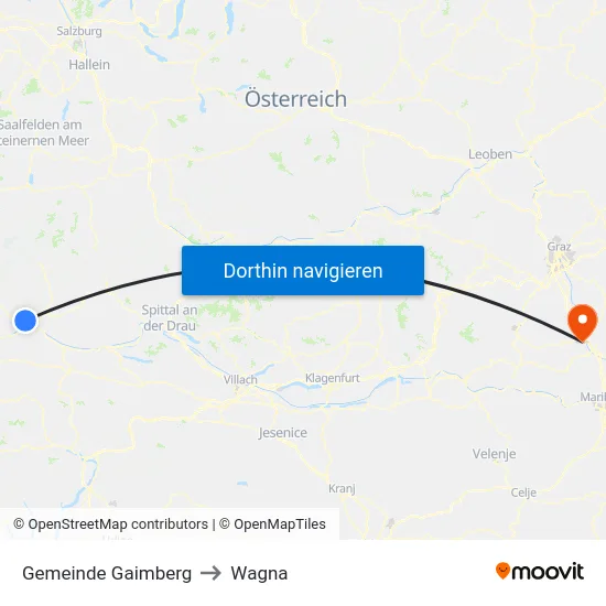 Gemeinde Gaimberg to Wagna map