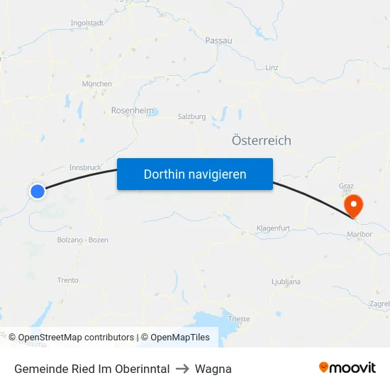 Gemeinde Ried Im Oberinntal to Wagna map