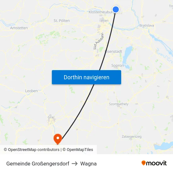 Gemeinde Großengersdorf to Wagna map