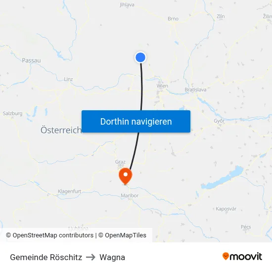 Gemeinde Röschitz to Wagna map