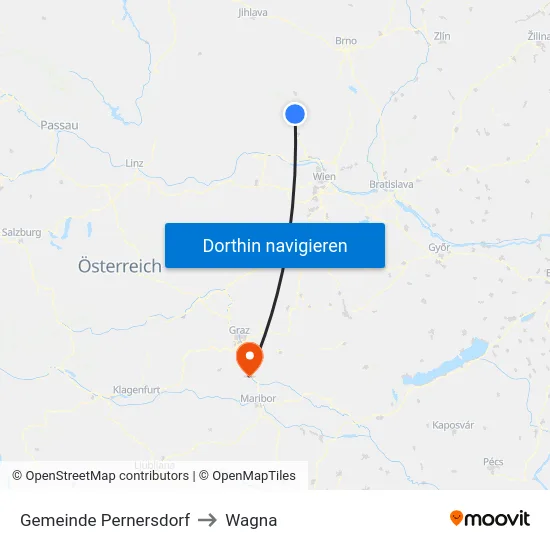 Gemeinde Pernersdorf to Wagna map