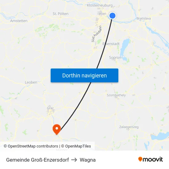 Gemeinde Groß-Enzersdorf to Wagna map