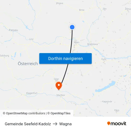 Gemeinde Seefeld-Kadolz to Wagna map