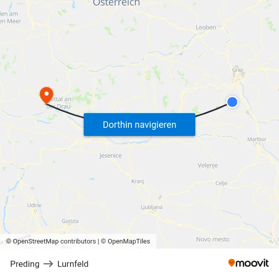 Preding to Lurnfeld map