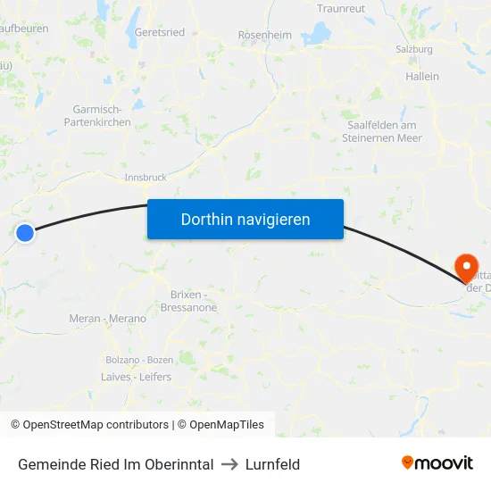 Gemeinde Ried Im Oberinntal to Lurnfeld map