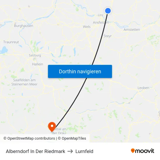 Alberndorf In Der Riedmark to Lurnfeld map