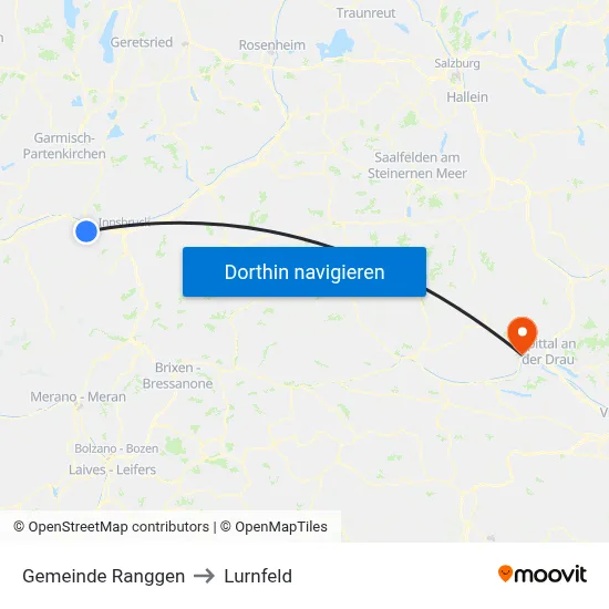 Gemeinde Ranggen to Lurnfeld map