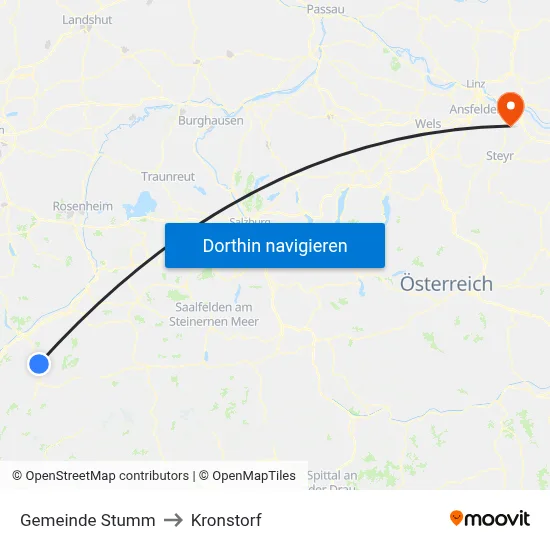 Gemeinde Stumm to Kronstorf map