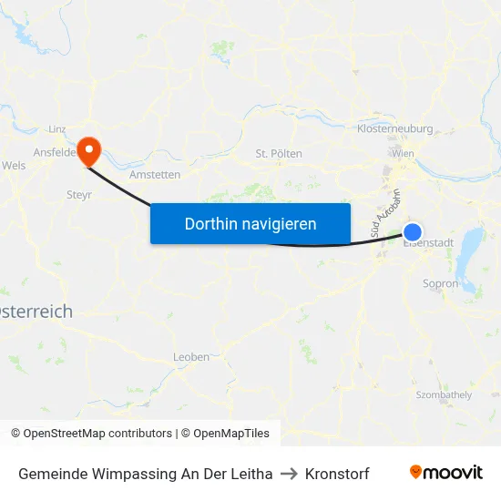 Gemeinde Wimpassing An Der Leitha to Kronstorf map