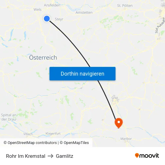 Rohr Im Kremstal to Gamlitz map