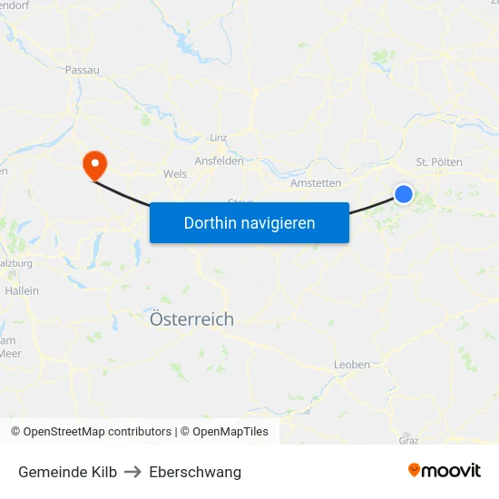 Gemeinde Kilb to Eberschwang map