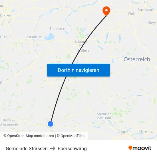 Gemeinde Strassen to Eberschwang map