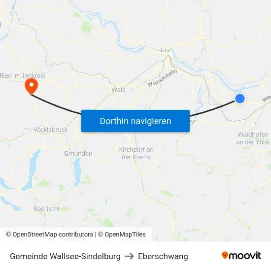Gemeinde Wallsee-Sindelburg to Eberschwang map